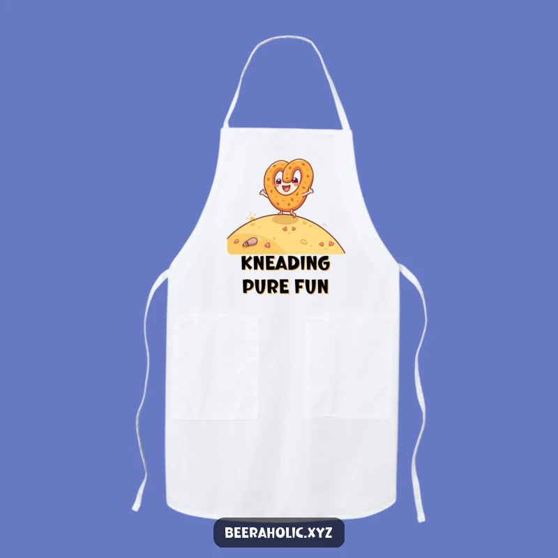 Funny Pretzel Rolling Apron - Joyful Glee Kitchen Gift for Bakers