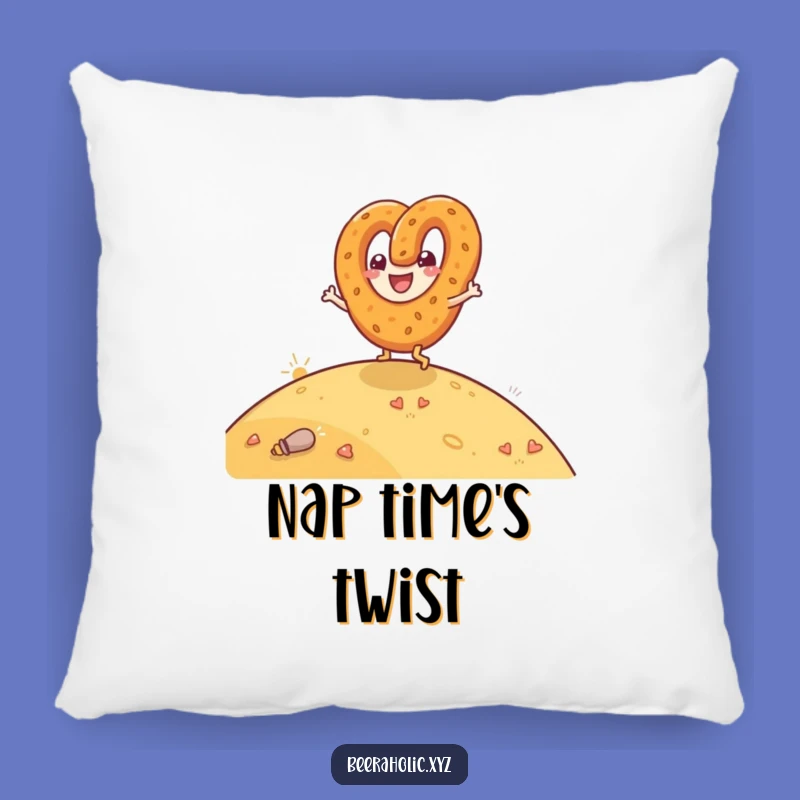 Funny Pretzel Rolling Pillow - Cozy Glee Accent for Living Spaces