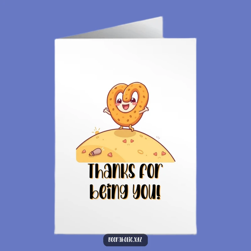 Delightful Free Printable Thank You Card: Pretzel Rolls Thanks - Fun Downloadable