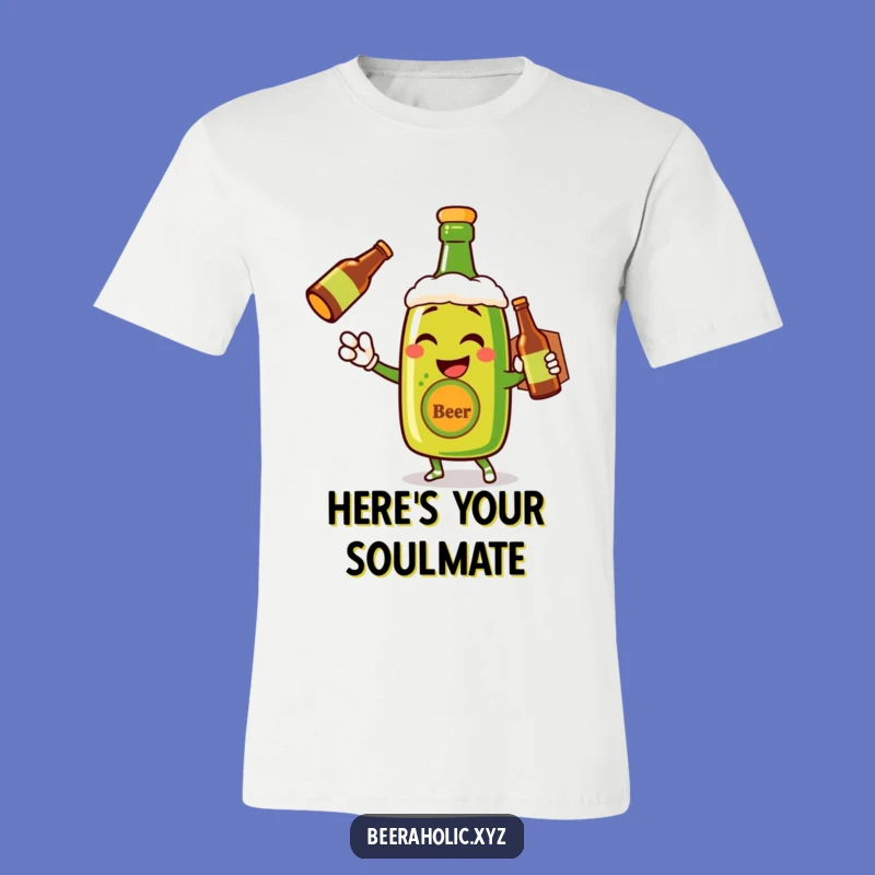 Funny Beer Bottle Delivery T-Shirt - Cheerful Wink Gift for Party Goers