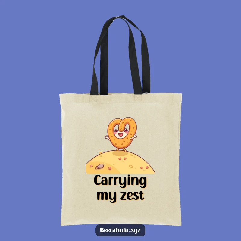 Funny Pretzel Rolling Tote Bag - Joyful Glee Accessory for Groceries